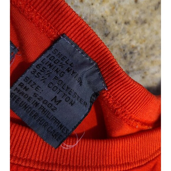 Vintage Lizwear Women Sz M Red Yellow Nylon Sweatshirt Wonder Women Marvel Vibes - Picture 8 of 15